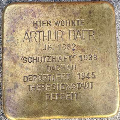Stolperstein für Arthur Baer
