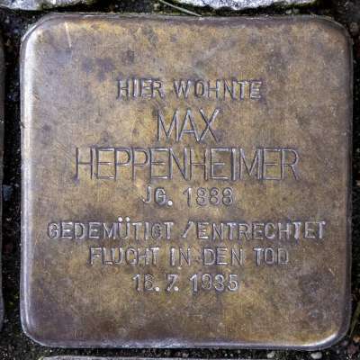 Stolperstein für Max Heppenheimer