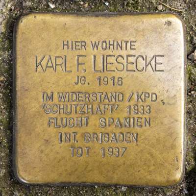 Stolperstein für Karl Liesecke
