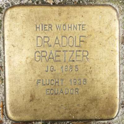 Stolperstein für Dr. Adolf Graetzer