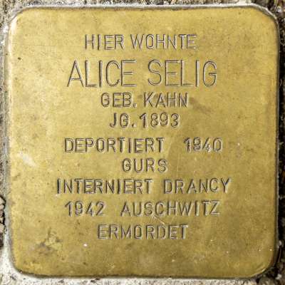 Stolperstein für Alice Selig