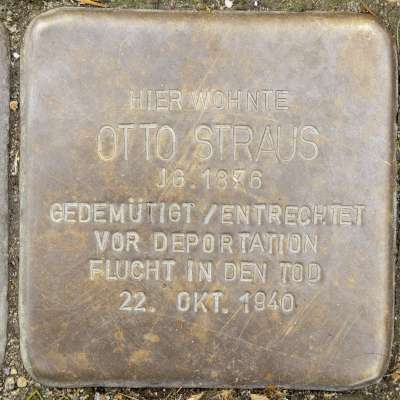 Stolperstein für Otto Straus