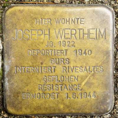 Stolperstein für Joseph Wertheim