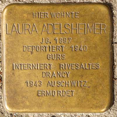 Stolperstein für Laura Adelsheimer