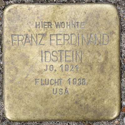Stolperstein für Franz F. Idstein