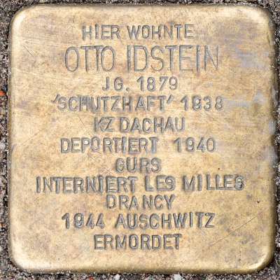 Stolperstein für Otto Idstein
