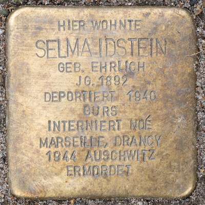 Stolperstein für Selma Idstein