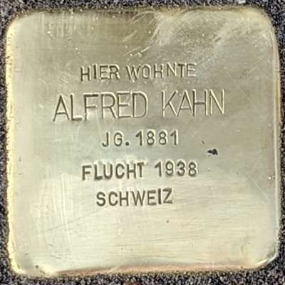 Stolperstein für Alfred Kahn