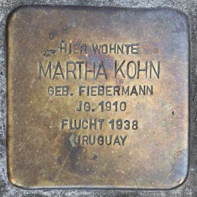 Stolperstein für Martha Kohn