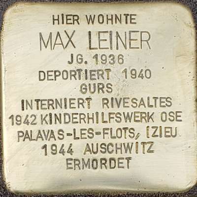 Stolperstein für Max Leiner