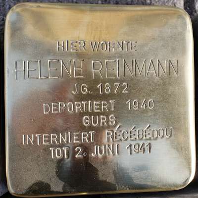 Stolperstein für Helene Reinmann