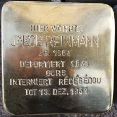 Stolperstein für Jakob Reinmann