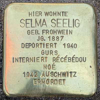 Stolperstein für Selma Seelig