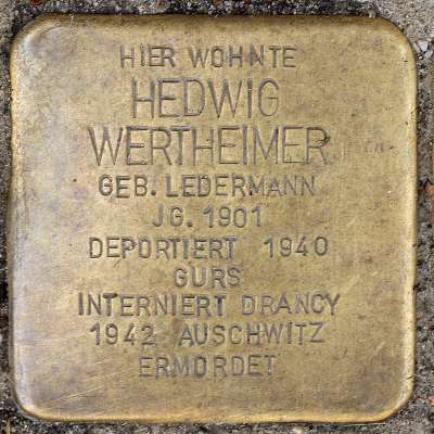 Stolperstein für Hedwig Wertheimer