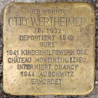 Stolperstein für Otto Wertheimer