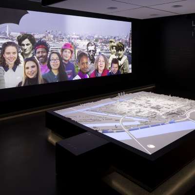 Blick in die Ausstellung: Stadtmodell