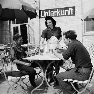 Gaststätte am Autohof in Mannheim-Neuostheim, 1949