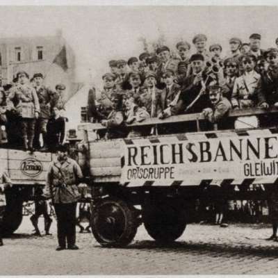 Ortsgruppe Gleiwitz des Reichsbanners im Reichstagswahlkampf 1930, Illustrierte Republikanische Zeitung, 20. September 1930 