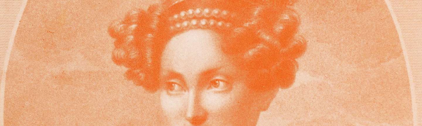 farbiges Portrait der Großherzogin von Stéphanie de Beauharnais