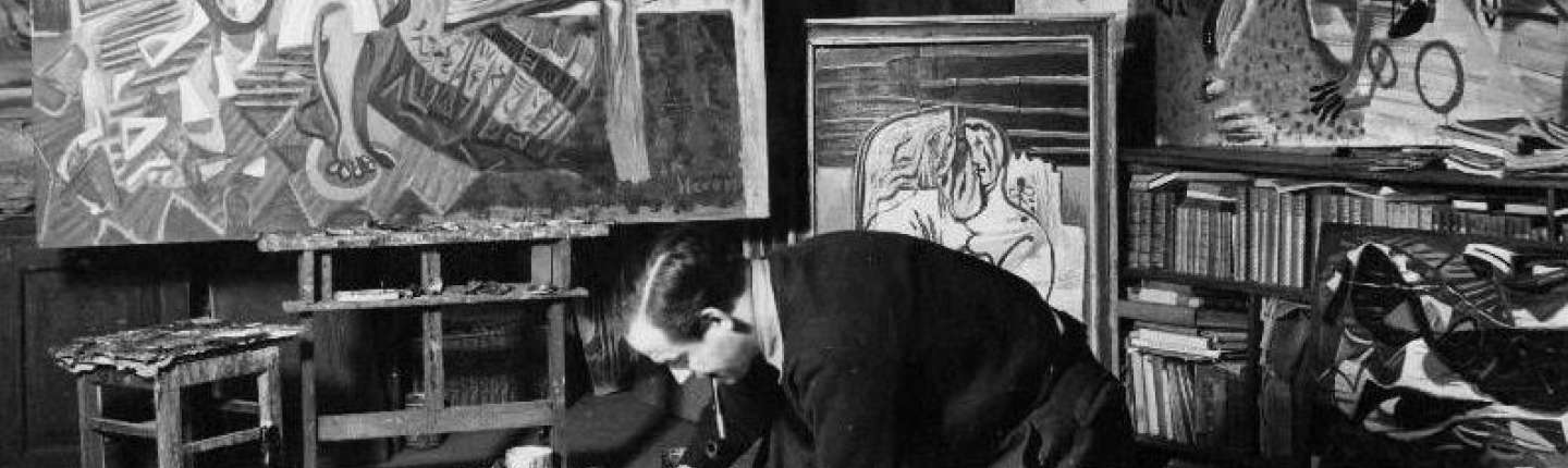 Rudi Baerwind in seinem Atelier