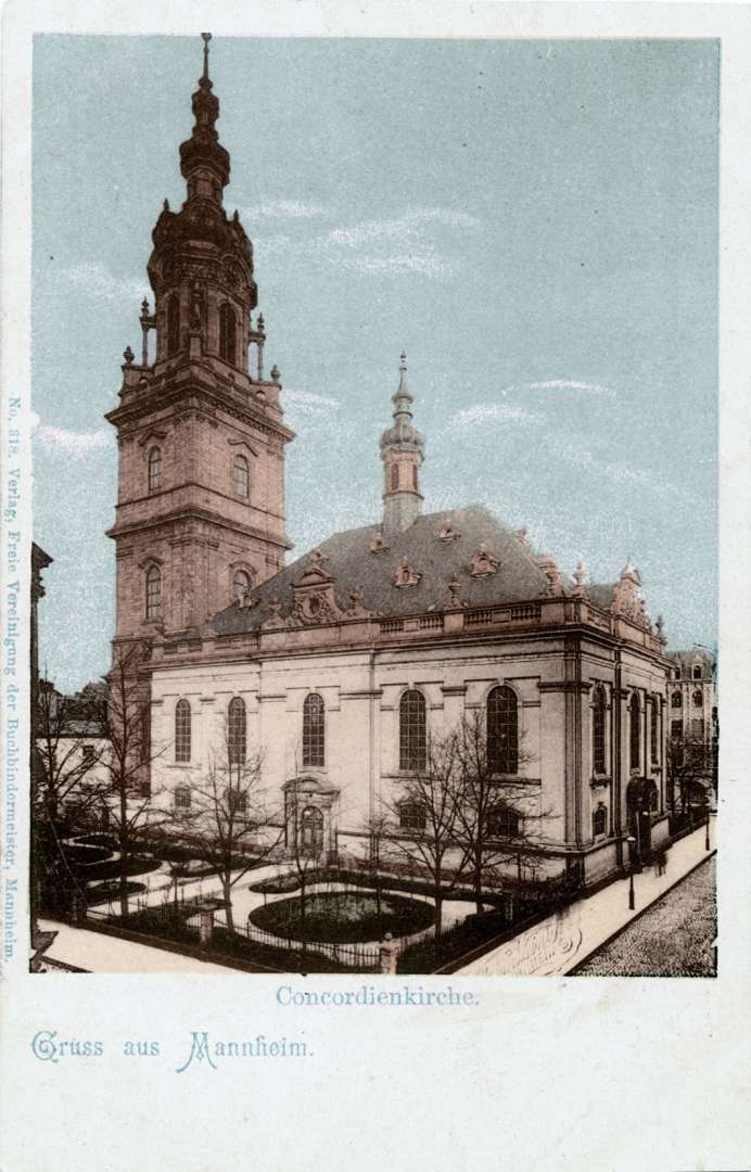 Postkarte mit Konkordienkirche