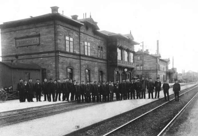 Alter Bahnhof Friedrichsfeld-Nord, um 1913