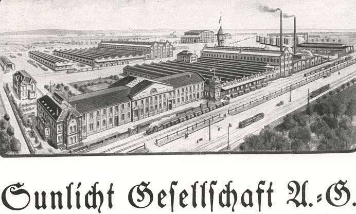 Das Werk in Rheinau, ca. 1922.