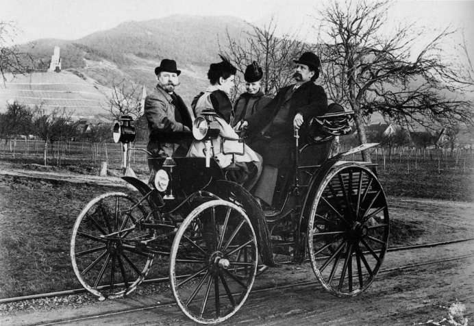 Benz mit Automobil, 1894