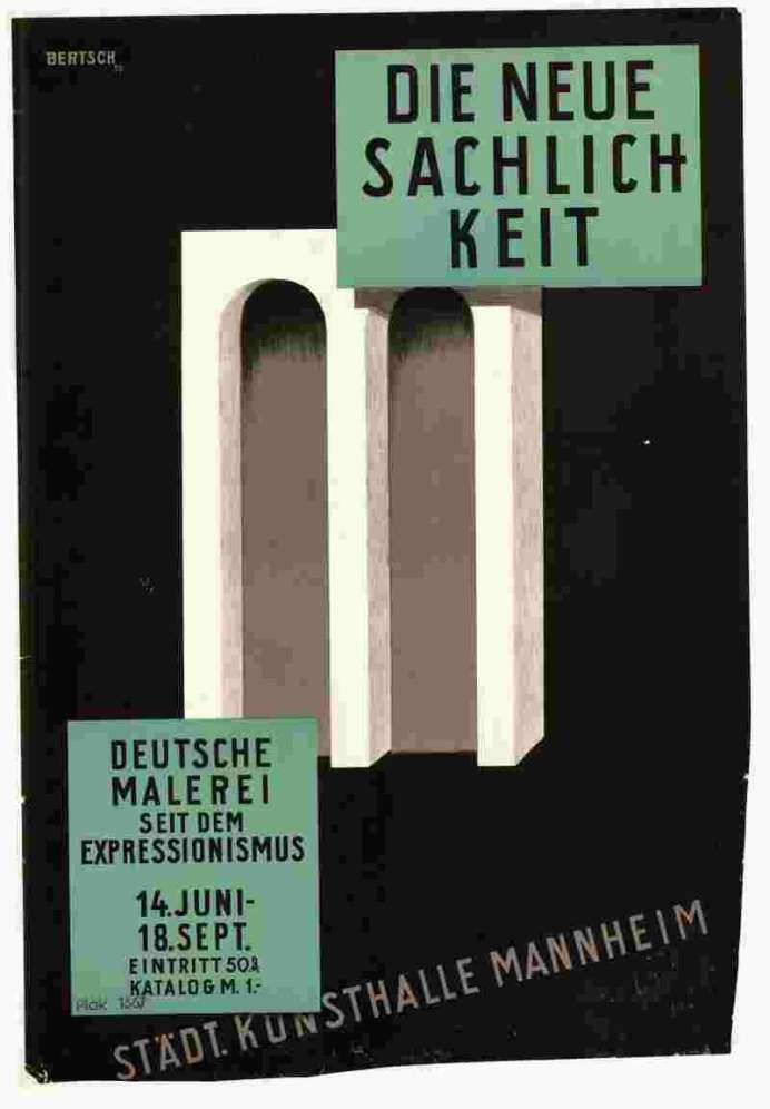 Die neue Sachlichkeit, Plakat, 1925