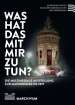 Titelmotiv der NS-Ausstellung "Was hat das mit mir zu tun?". Der Wasserturm mit Hakenkreuzbeflaggung aus den 1930er Jahren