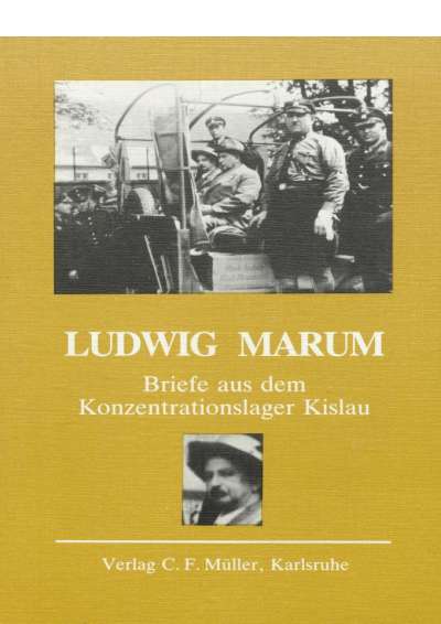Cover-Abbildung: Ludwig Marum - Briefe aus dem Konzentrationslager Kislau