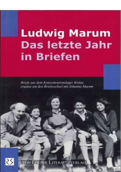 Cover-Abbildung: Ludwig Marum - Das letzte Jahr in Briefen