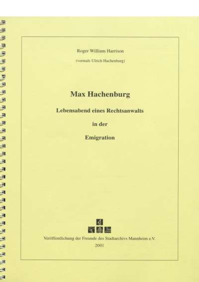 Cover-Abbildung:Max Hachenburg