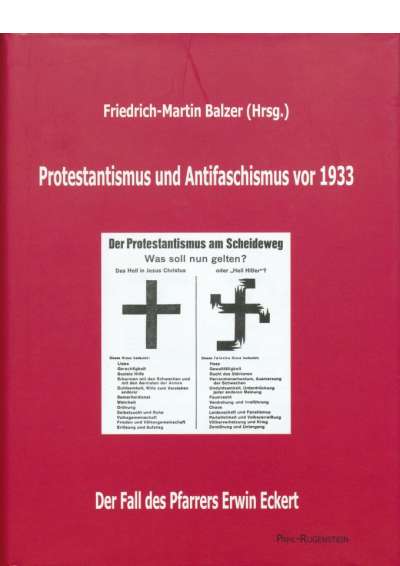 Cover-Abbildung:Protestantismus und Antifaschismus vor 1933