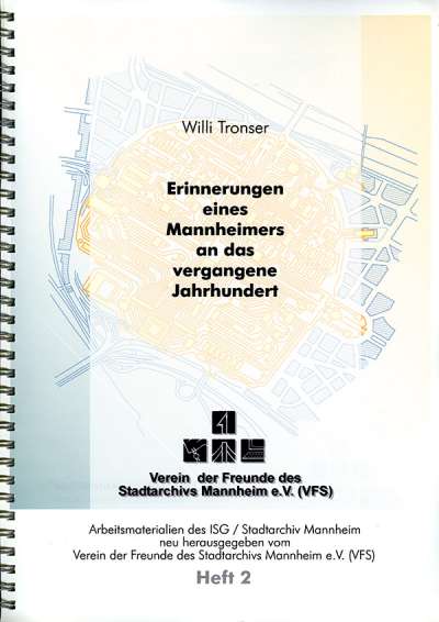 Cover-Abbildung: Erinnerungen eines Mannheimers an das vergangene Jahrhundert