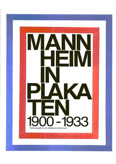 Cover-Abbildung: Mannheim in Plakaten 1900-1933